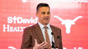 The University of Texas announces Sean Miller as their new men's basketball coach Tuesday, March 25, 2025.
