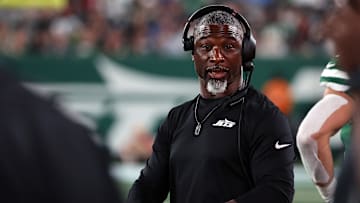 New York Jets head coach Aaron Glenn