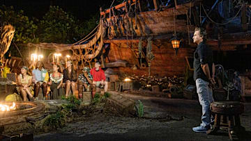 “Hot Grim Reaper” – After tribal council’s most recent idol play, castaways set out on a “defensive” idol search. One of the game’s toughest antagonists breaks down and shares a side of vulnerability with their tribemates. Then, the stakes of this week’s individual immunity challenge are raised when group immunity is on the line, on SURVIVOR, Wednesday, Nov. 12. Photo: Robert Voets/CBS ©2025 CBS Broadcasting, Inc. All Rights Reserved.