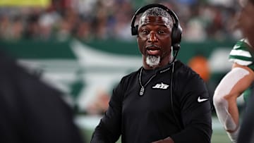 NY Jets head coach Aaron Glenn