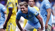 Kevin De Bruyne looks to help Manchester City qualify for the Champions League in his final season.