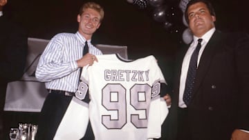 Wayne Gretzky of the Los Angeles Kings