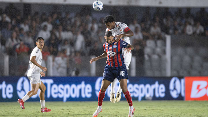 No primeiro turno, equipes empataram por 2 a 2 na Vila Belmiro No primeiro turno, equipes empataram por 2 a 2 na Vila Belmiro