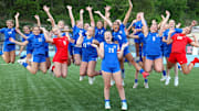 The Vestavia Hills (Ala.) junior varsity soccer team celebrates their win over Athens at Thompson Reynolds Stadium in Vestavia Hills. This is one of 10 top photos of the month in April captured by High School On SI photographers.