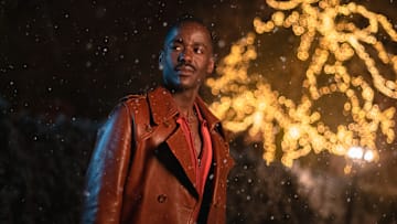 The Doctor ((Ncuti Gatwa) in the Doctor Who Christmas Special 2023.