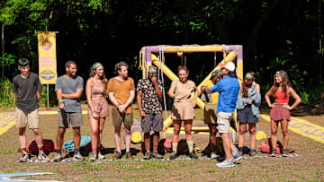 “If You’re Loyal to All, You’re Loyal to None” – Upon the losing group’s return from tribal, the remaining castaways are in utter disbelief after learning who was sent home. Stakes increase for this week’s immunity challenge when two immunity necklaces are up for grabs. Then, one player’s not-so-hidden immunity idol comes into focus during this week’s tribal council, on SURVIVOR, Wednesday, Nov. 19. Photo: Robert Voets/CBS ©2025 CBS Broadcasting, Inc. All Rights Reserved.