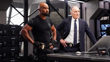 “Human Interest” – Tan is left reeling when his girlfriend is kidnapped, and 20-Squad must race to track down a violent cartel leader who may be behind the abduction, on S.W.A.T., Friday, Nov. 15 (8:00-9:00 PM, ET/PT) on the CBS Television Network, and streaming on Paramount+ (live and on-demand for Paramount+ with SHOWTIME subscribers, or on-demand for Paramount+ Essential subscribers the day after the episode airs)*. Pictured (L-R): Shemar Moore as Daniel “Hondo” Harrelson and Patrick St.