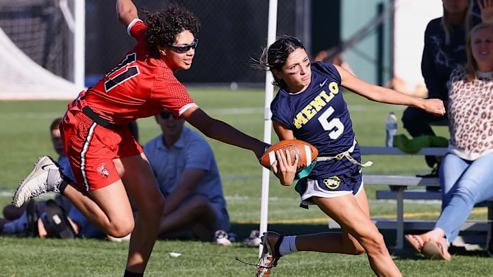 The number of participants in high school girls flag football more than doubled from 2022-23 to 2023-24.