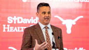 The University of Texas announces Sean Miller as their new men's basketball coach Tuesday, March 25, 2025.