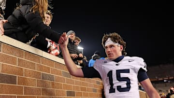 Penn State Nittany Lions quarterback Drew Allar (15)