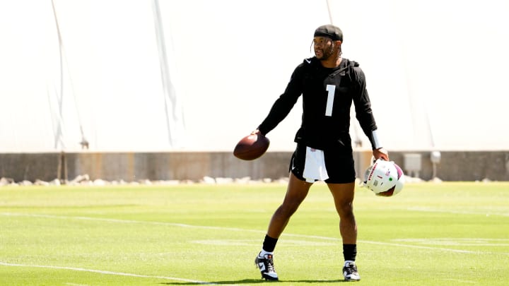 Arizona Cardinals quarterback Kyler Murray (1) during minicamp at Dignity Health Training Center on June 11, 2024.