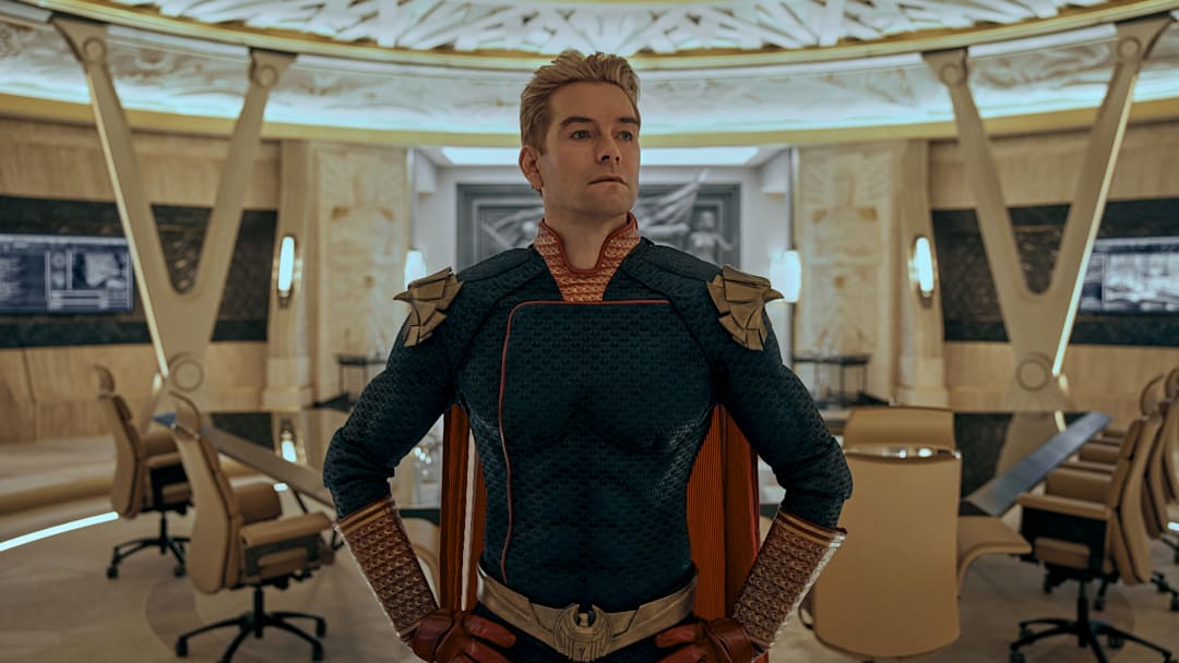 Antony Starr (Homelander) in The Boys Season 3 Credit: Courtesy of Prime Video Copyright: Amazon Studios