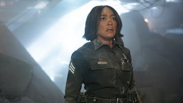 9-1-1 - “Seismic Shifts” - The 118, still reeling from their recent loss, is dispatched to a mass casualty event after a high-rise apartment building collapses. Then, Athena and Chimney have to work together to save a familiar face.THURSDAY, MAY 15 (8:00-9:00 p.m. EDT) on ABC. ANGELA BASSETT