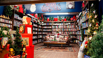 A Christmas book corner at KARM's Christmas Store located at 5425 Clinton Highway in Knoxville on Wednesday, Sept. 4, 2024.