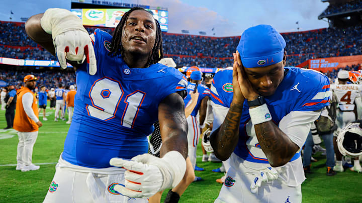 Florida upset No. 9 Texas, 29-21. Florida upset No. 9 Texas, 29-21.