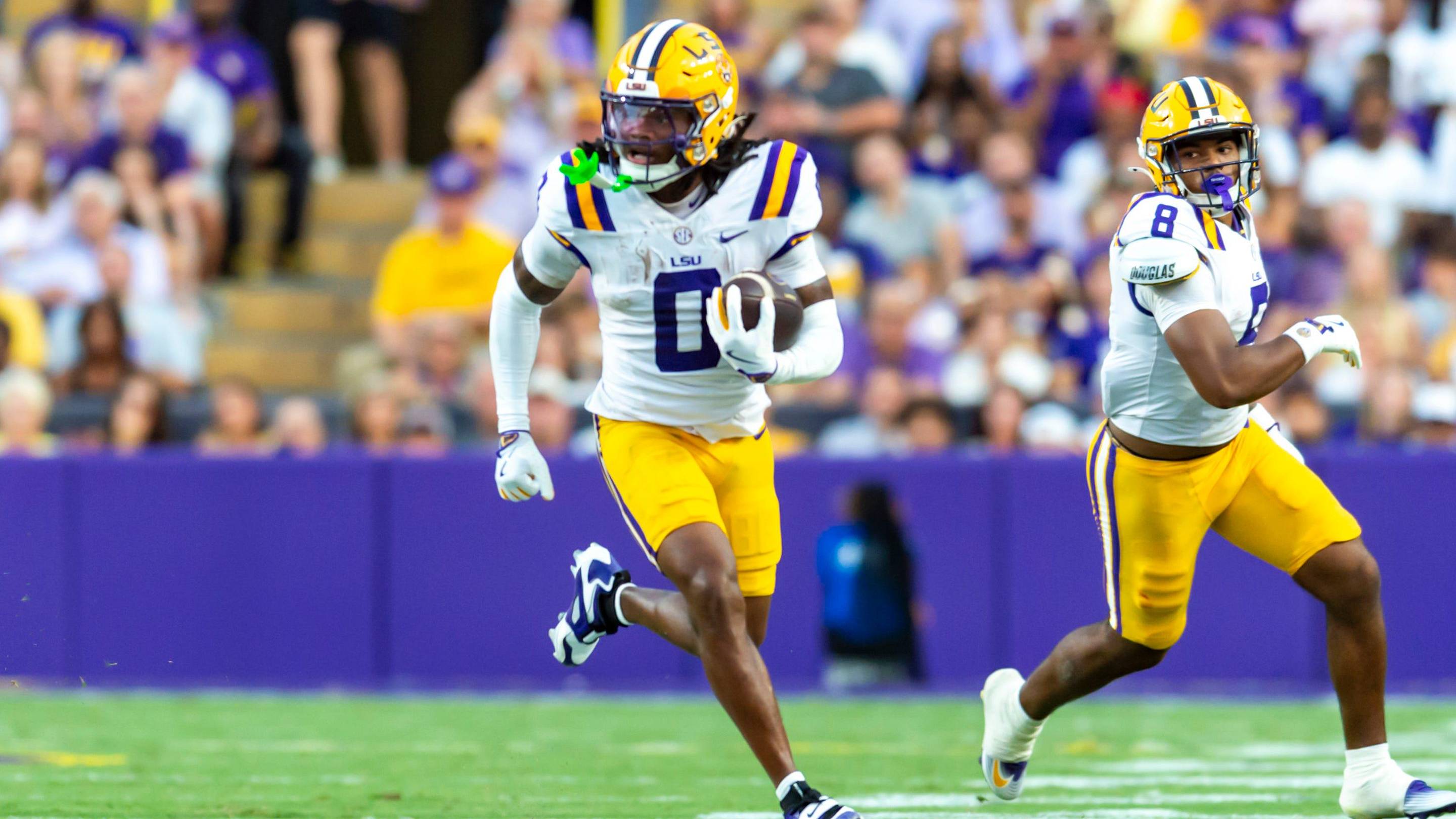 LSU Football's Wide Receiver Room Takes Hit Amid Transfer Portal, Draft Entries