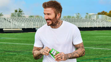David Beckham introduces his new fruit snack brand, BEEUP