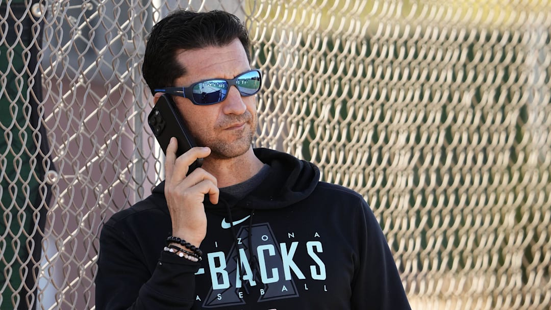 Arizona Diamondbacks general manager Mike Hazen during spring training workouts at Salt River Fields at Talking Stick near Scottsdale on Feb. 20, 2024.
