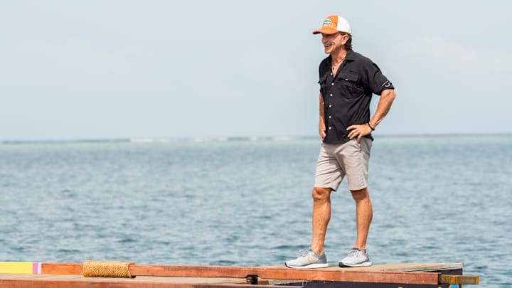 “Huge Dose of Bamboozle” – The fatiguing nature of the game is highlighted as some castaways hit their personal breaking points. Following tribal, one castaway is left visibly shaken after being left out of the vote. Then, an epic blindside takes place at tribal council, leaving some players spinning, on SURVIVOR, Wednesday, Nov. 26 (8:00-9:30 PM, ET/PT). Pictured: Jeff Probst. Photo: Robert Voets/CBS ©2025 CBS Broadcasting, Inc. All Rights Reserved.