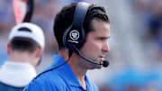 Duke football head coach Manny Diaz