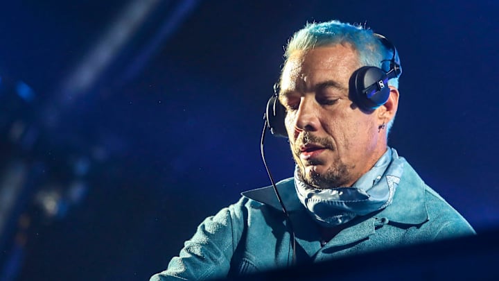 Diplo performs on the Palomino Stage during the Stagecoach country music festival in Indio, Calif.