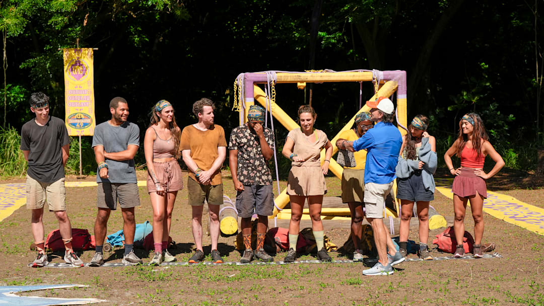 “If You’re Loyal to All, You’re Loyal to None” – Upon the losing group’s return from tribal, the remaining castaways are in utter disbelief after learning who was sent home. Stakes increase for this week’s immunity challenge when two immunity necklaces are up for grabs. Then, one player’s not-so-hidden immunity idol comes into focus during this week’s tribal council, on SURVIVOR, Wednesday, Nov. 19. Photo: Robert Voets/CBS ©2025 CBS Broadcasting, Inc. All Rights Reserved.