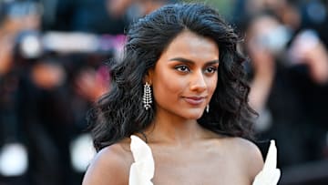 Simone Ashley at "The Mastermind" Premiere during The 78th Cannes Film Festival in Cannes, France, in May 2025.