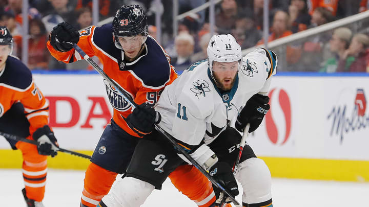 The Sharks and Oilers are set to face-off in Monday night NHL action.