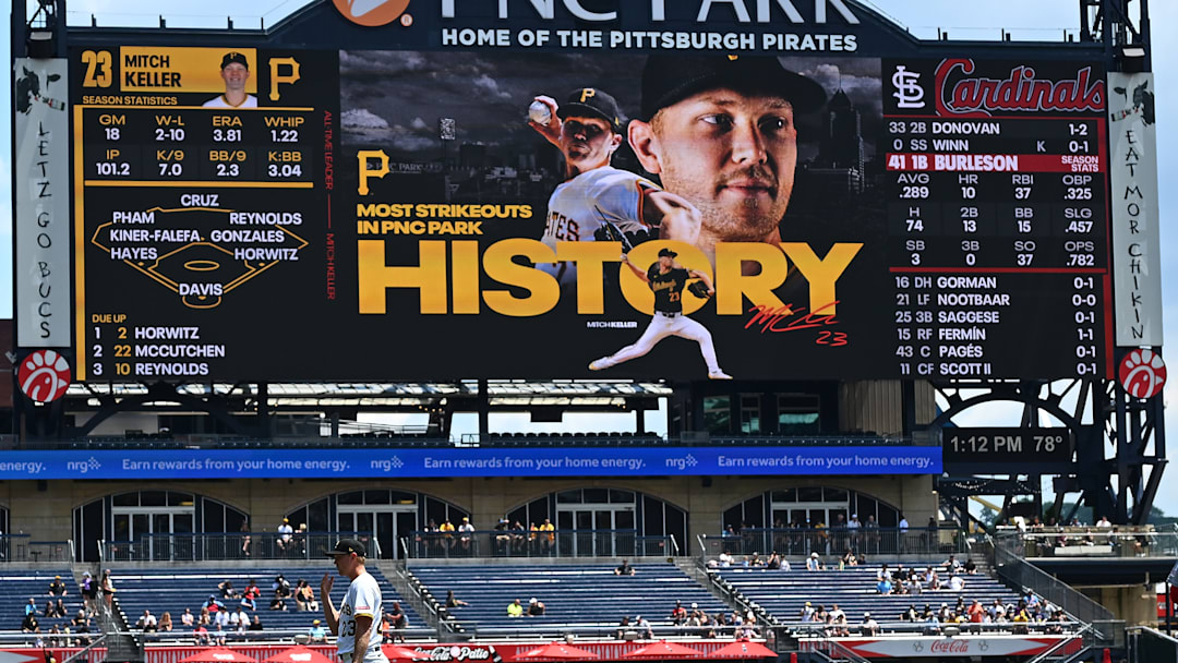 Pittsburgh Pirates starting pitcher Mitch Keller sets the strikeout record at PNC Park.