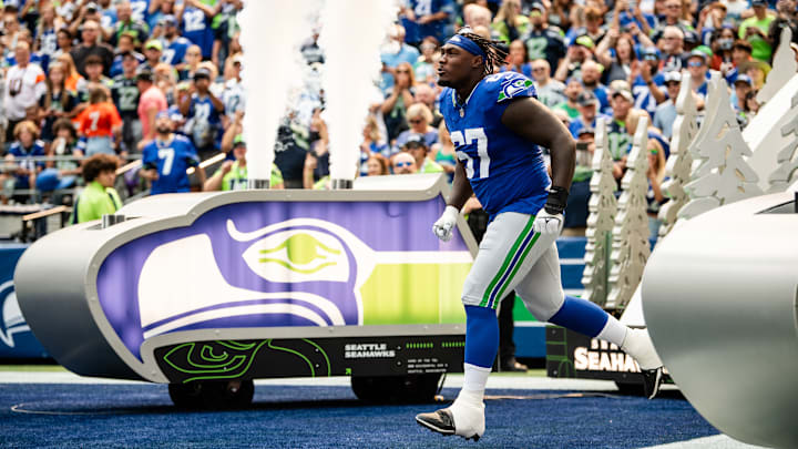 Charles Cross of the Seattle Seahawks