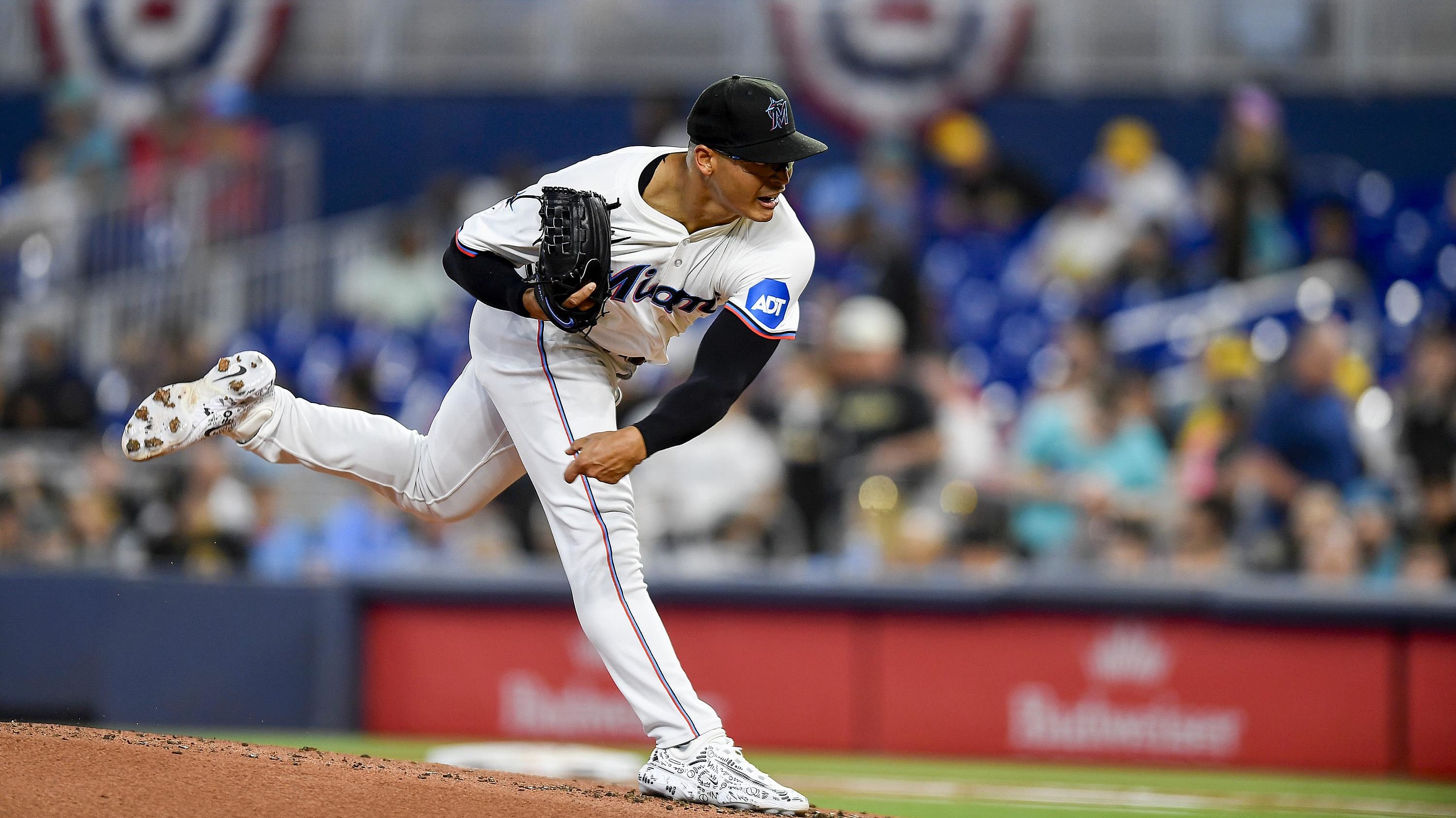 Miami Marlins pitcher Jesus Luzardo