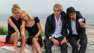 Emily Alyn Lind, Esther McGregor, Joseph Zada, and Shubham Maheshwari in We Were Liars