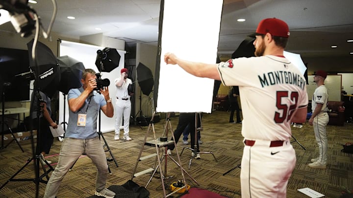 Arizona Diamondbacks pitcher Jordan Montgomery is photographed by Christian Petersen during photo day at Salt River Fields at Talking Stick in Scottsdale on Feb. 19, 2025.