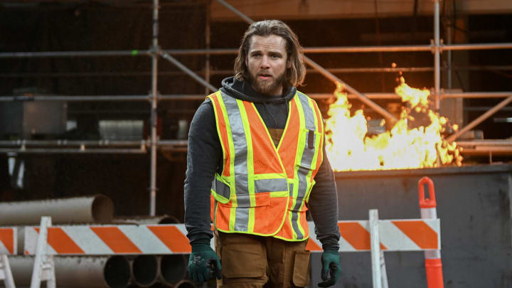 Fire Country. Pictured: Max Thieriot as Bode Leone. Photo: Sergei Bachlakov/CBS ©2024 CBS 