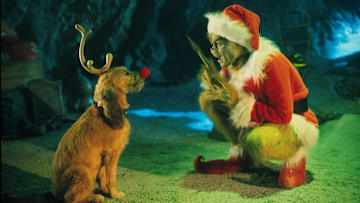 The Grinch Played By Jim Carrey Conspires With His Dog Max To Deprive The Who's Of Thei