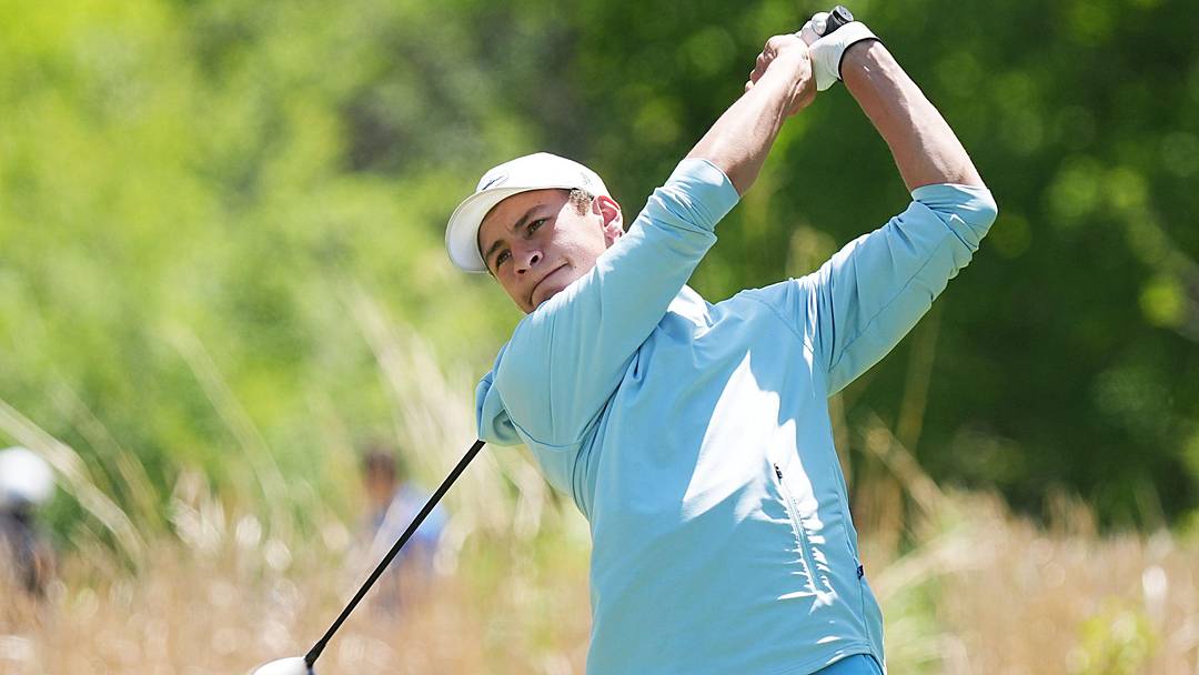 Ballard’s looks at the ball after a tee onto the 14th hole in the Raccoon River Conference! Boys golf at Veenker Golf Course, in Ames, Iowa. Ballard’s looks at the ball after a tee onto the 14th hole in the Raccoon River Conference! Boys golf at Veenker Golf Course, in Ames, Iowa.