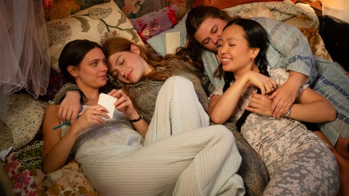 Ruby (Harriet Herbig-Matten), Lydia (Sonja Weisser), Lin (Andrea Guo), and Ember (Runa Greiner) in Maxton Hall season 2
