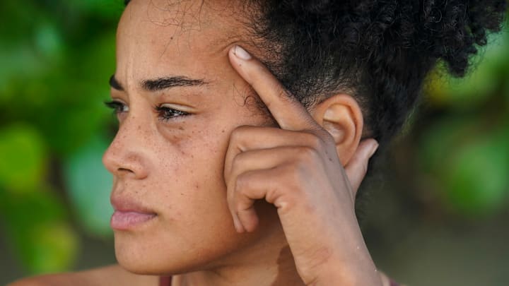 “Survivor with a Capital S” – The game is about to change as tribes pack their bags and prepare to meet each other on the same beach. Also, one castaway risks getting caught up in their own web of lies, on SURVIVOR, Wednesday, April 5, (8:00-9:00 PM, ET/PT) on the CBS Television Network, and available to stream live and on demand on Paramount+.Pictured (L-R): Lauren Harpe. Photo: Robert Voets/CBS ©2022 CBS Broadcasting, Inc. All Rights Reserved