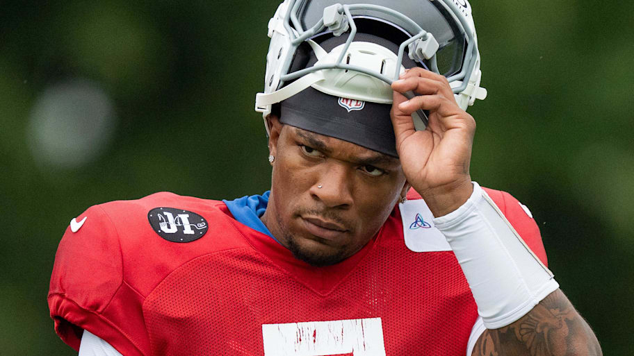 Indianapolis Colts quarterback Anthony Richardson was named the backup to Daniel Jones. | Mykal McEldowney/IndyStar / USA TODAY NETWORK via Imagn Images