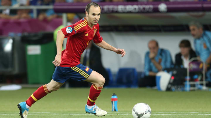 Andrés Iniesta na final da Euro 2012