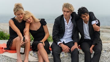 Emily Alyn Lind, Esther McGregor, Joseph Zada, and Shubham Maheshwari in We Were Liars