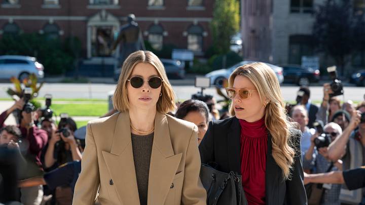 Jessica Biel and Elizabeth Banks in The Better Sister on Prime Video