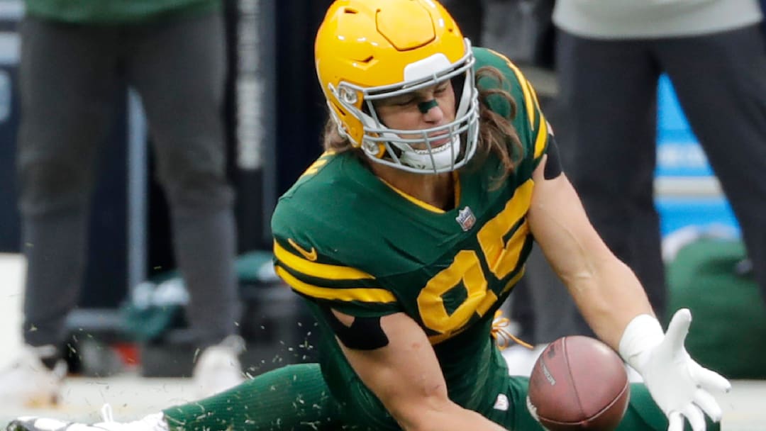 Former Green Bay Packers tight end Robert Tonyan (85) against the New York Jets during their football game on Sunday, October 16, 2022, at Lambeau Field in Green Bay, Wis. Wm.