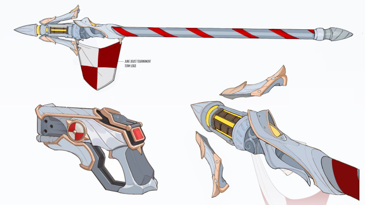 Royal Knight Mercy weapon concept art