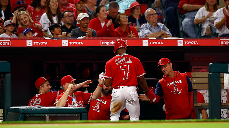 Texas Rangers v Los Angeles Angels