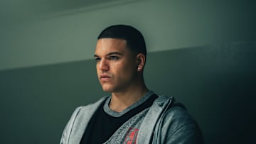 FX’s American Sports Story: Aaron Hernandez -- "Consequences, with Extreme Prejudice" -- Episode 2 (Airs Tuesday, September 17) Pictured: Josh Rivera as Aaron Hernandez. CR: Michael Parmelee/FX