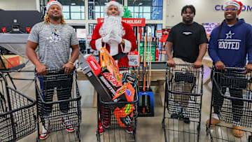 Micah Parsons Shops for Gifts at Academy Sports + Outdoors for annual Holiday Donation at Children's
