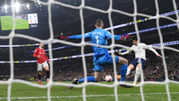 Son Heung-Min nets the equaliser for Spurs against Manchester United