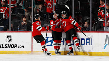 New Jersey Devils forward Ondrej Palat got his first goal of the season on Thursday night against the Montreal Canadiens.
