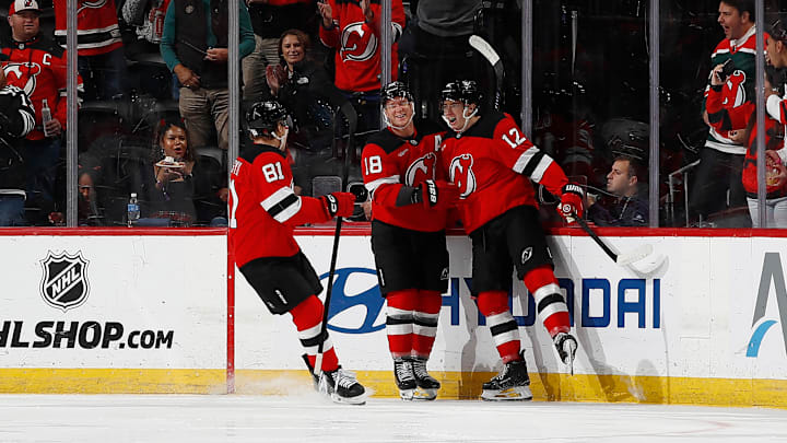 New Jersey Devils forward Ondrej Palat got his first goal of the season on Thursday night against the Montreal Canadiens.